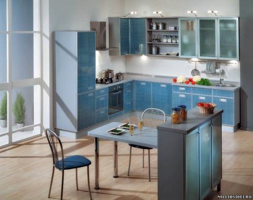синяя кухня